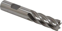 Cleveland - 5/8", 1-5/8" LOC, 5/8" Shank Diam, 3-1/4" OAL, 6 Flute, Cobalt Square End Mill - Single End, Uncoated, Spiral Flute, 30° Helix, Centercutting, Right Hand Cut, Right Hand Flute, Series HGC-4C - USA Tool & Supply