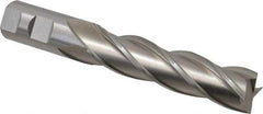 Cleveland - 1", 4" LOC, 1" Shank Diam, 6-1/2" OAL, 4 Flute, Cobalt Square End Mill - Single End, Uncoated, Spiral Flute, 30° Helix, Centercutting, Right Hand Cut, Right Hand Flute, Series HGC-4C - USA Tool & Supply