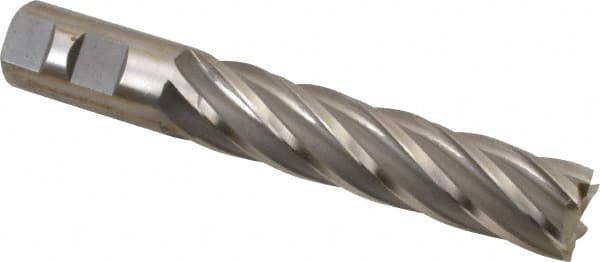 Cleveland - 1", 4" LOC, 1" Shank Diam, 6-1/2" OAL, 6 Flute, Cobalt Square End Mill - USA Tool & Supply
