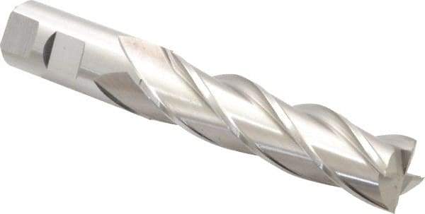 Cleveland - 7/8", 3-1/2" LOC, 7/8" Shank Diam, 5-3/4" OAL, 4 Flute, Cobalt Square End Mill - Single End, Uncoated, Spiral Flute, 30° Helix, Centercutting, Right Hand Cut, Right Hand Flute, Series HGC-4C - USA Tool & Supply