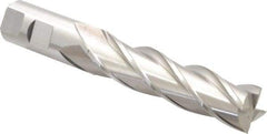 Cleveland - 7/8", 3-1/2" LOC, 7/8" Shank Diam, 5-3/4" OAL, 4 Flute, Cobalt Square End Mill - Single End, Uncoated, Spiral Flute, 30° Helix, Centercutting, Right Hand Cut, Right Hand Flute, Series HGC-4C - USA Tool & Supply