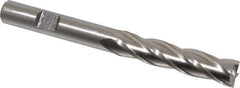 Cleveland - 13/32", 1-3/4" LOC, 3/8" Shank Diam, 3-3/4" OAL, 4 Flute, Cobalt Square End Mill - Single End, Uncoated, Spiral Flute, 30° Helix, Centercutting, Right Hand Cut, Right Hand Flute, Series HGC-4C - USA Tool & Supply