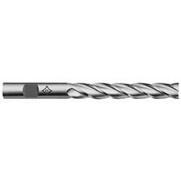 Cleveland - 5/8", 4" LOC, 5/8" Shank Diam, 6-1/8" OAL, 4 Flute, Cobalt Square End Mill - USA Tool & Supply