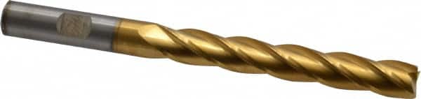 Cleveland - 3/8", 2-1/2" LOC, 3/8" Shank Diam, 4-1/4" OAL, 4 Flute, Cobalt Square End Mill - USA Tool & Supply