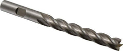 Cleveland - 3/8", 2-1/2" LOC, 3/8" Shank Diam, 4-1/4" OAL, 4 Flute, Cobalt Square End Mill - Single End, Uncoated, Spiral Flute, 30° Helix, Centercutting, Right Hand Cut, Right Hand Flute, Series HGC-4C - USA Tool & Supply