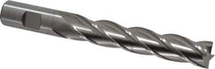 Cleveland - 3/4", 4" LOC, 3/4" Shank Diam, 6-1/4" OAL, 4 Flute, Cobalt Square End Mill - Single End, Uncoated, Spiral Flute, 30° Helix, Centercutting, Right Hand Cut, Right Hand Flute, Series HGC-4C - USA Tool & Supply