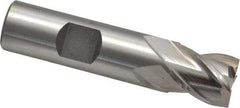 Cleveland - 5/8", 5/8" LOC, 5/8" Shank Diam, 2-3/4" OAL, 4 Flute, Powdered Metal Square End Mill - Single End, Uncoated, Spiral Flute, 37° Helix, Centercutting, Right Hand Cut, Right Hand Flute, Series PM-4 - USA Tool & Supply