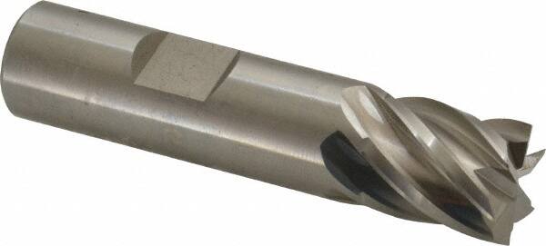 Cleveland - 5/8", 5/8" LOC, 5/8" Shank Diam, 2-3/4" OAL, 6 Flute, Powdered Metal Square End Mill - USA Tool & Supply