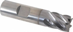 Cleveland - 5/8", 5/8" LOC, 5/8" Shank Diam, 2-3/4" OAL, 6 Flute, Powdered Metal Square End Mill - Single End, TiCN Finish, Spiral Flute, 37° Helix, Centercutting, Right Hand Cut, Right Hand Flute, Series PM-4 - USA Tool & Supply