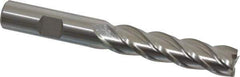 Cleveland - 1/2", 2" LOC, 1/2" Shank Diam, 4" OAL, 4 Flute, Powdered Metal Square End Mill - Single End, Uncoated, Spiral Flute, 37° Helix, Centercutting, Right Hand Cut, Right Hand Flute, Series PM-4 - USA Tool & Supply