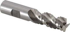 Cleveland - 3/4" Diam, Coarse Pitch, 1-5/8" LOC, 3 Flute Powdered Metal Corner Radius Roughing End Mill - Uncoated, 3-7/8" OAL, 3/4" Shank Diam, Single End, Centercutting, 42° Helix - USA Tool & Supply