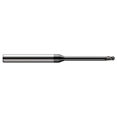 Harvey Tool - 1/4" Diam, 3/8" LOC, 3 Flute Solid Carbide Ball End Mill - Exact Industrial Supply
