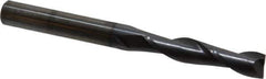 OSG - 3/8", 1-3/4" LOC, 3/8" Shank Diam, 4" OAL, 2 Flute, Solid Carbide Square End Mill - Single End, TiCN Finish, Spiral Flute, 30° Helix, Centercutting, Right Hand Cut, Right Hand Flute, Series 482 - USA Tool & Supply