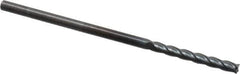 OSG - 1/8", 1" LOC, 1/8" Shank Diam, 3" OAL, 4 Flute, Solid Carbide Square End Mill - Single End, TiCN Finish, Spiral Flute, 30° Helix, Centercutting, Right Hand Cut, Right Hand Flute, Series 484 - USA Tool & Supply
