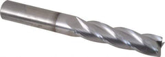 OSG - 1/2", 2" LOC, 1/2" Shank Diam, 4" OAL, 4 Flute, Solid Carbide Square End Mill - Single End, TiCN Finish, Spiral Flute, 30° Helix, Centercutting, Right Hand Cut, Right Hand Flute, Series 464 - USA Tool & Supply