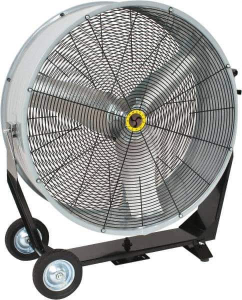 Airmaster - 36" Blade, Direct Drive, 1/2 hp, 11,200, 8,090 CFM, Man Cooler - 115 Volts, 2 Speed, Single Phase - USA Tool & Supply