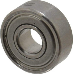 SKF - 3/16" Bore Diam, 1/2" OD, Double Shield Deep Groove Radial Ball Bearing - 0.196" Wide, 1 Row, Round Bore, 110 Lb Static Capacity, 172 Lb Dynamic Capacity - USA Tool & Supply