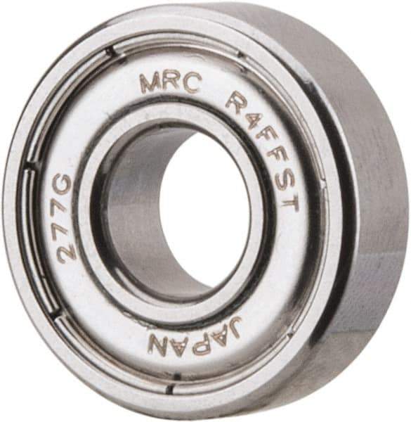 SKF - 1/4" Bore Diam, 5/8" OD, Double Shield Deep Groove Radial Ball Bearing - 0.196" Wide, 1 Row, Round Bore, 139 Lb Static Capacity, 266 Lb Dynamic Capacity - USA Tool & Supply