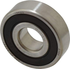 SKF - 12mm Bore Diam, 32mm OD, Double Seal Deep Groove Radial Ball Bearing - 10mm Wide, 1 Row, Round Bore, 3,100 Nm Static Capacity, 5,510 Nm Dynamic Capacity - USA Tool & Supply