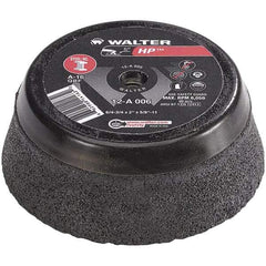 WALTER Surface Technologies - 6" Diam, Surface Grinding Wheel - Aluminum Oxide/Silicon Carbide Blend, Type 11, 6,800 Max RPM, Resinoid Bond - USA Tool & Supply