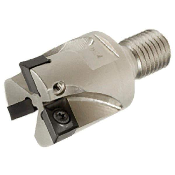 Iscar - 40mm Cut Diam, 9mm Max Depth of Cut, 35mm OAL, Indexable Square Shoulder End Mill - XCMT 120408TR Inserts, M16 Modular Connection, Series FlexFit, IscarPlunger - USA Tool & Supply