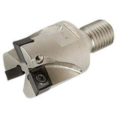 Iscar - 40mm Cut Diam, 9mm Max Depth of Cut, 35mm OAL, Indexable Square Shoulder End Mill - XCMT 120408TR Inserts, M16 Modular Connection, Series FlexFit, IscarPlunger - USA Tool & Supply