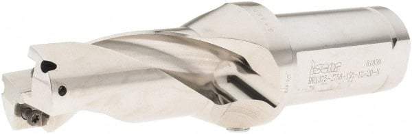 Iscar - 2-3/4" Max Drill Depth, 2xD, 1-3/8" Diam, Indexable Insert Drill - 2 Inserts, 1-1/2" Shank Diam, Straight Shank - USA Tool & Supply