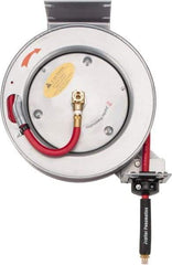 PRO-SOURCE - 25' Spring Retractable Hose Reel - 300 psi, Hose Included - USA Tool & Supply