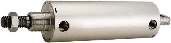 ARO/Ingersoll-Rand - 2-1/2" Stroke x 2-1/2" Bore Double Acting Air Cylinder - 3/8 Port, 3/4-10 Rod Thread, 200 Max psi, 180°F - USA Tool & Supply