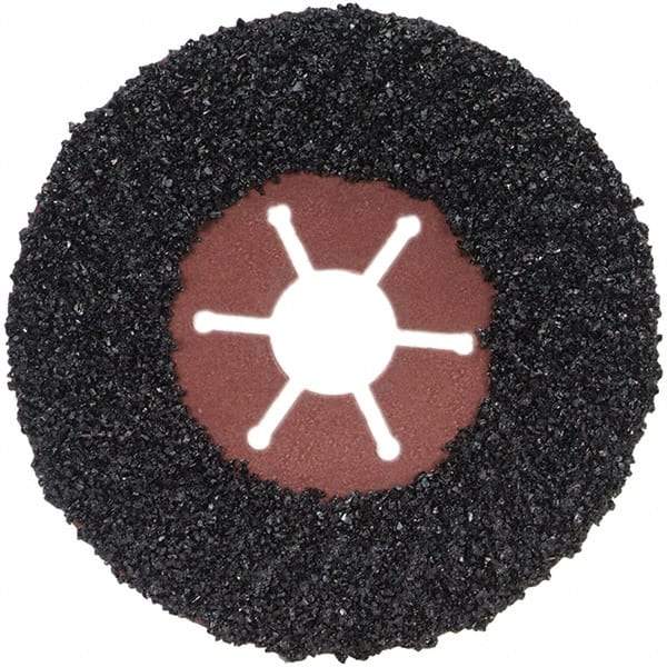 Norton - 4-1/2" Diam 7/8" Hole 16 Grit Fiber Disc - Very Coarse Grade, Silicon Carbide - USA Tool & Supply