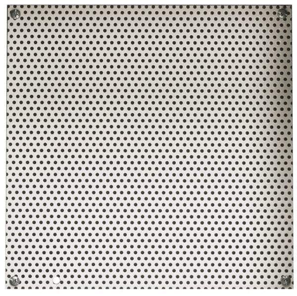 Cooper B-Line - 22-1/2" OAW x 26" OAH Powder Coat Finish Electrical Enclosure Perforated Panel - 30" x 24" Box, 16 Gauge Steel, Use with 302410-1/302412-1/30246-1/30248-1 - USA Tool & Supply