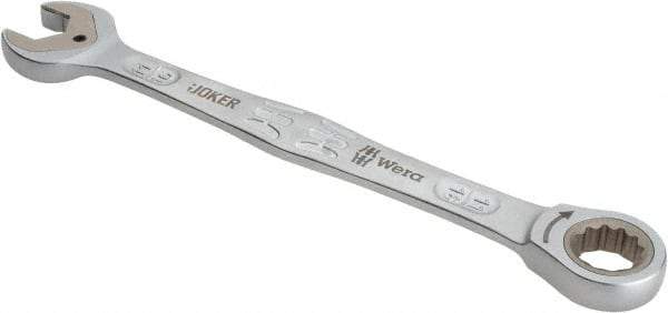 Wera - 11/16" 12 Point Combination Wrench - 9-13/32" OAL, Chrome Molybdenum Steel, Satin Finish - USA Tool & Supply