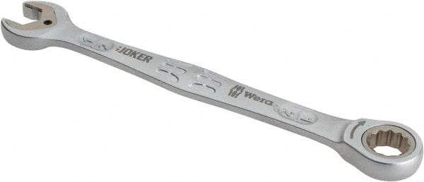 Wera - 1/2" 12 Point Combination Wrench - 7-5/64" OAL, Chrome Molybdenum Steel, Satin Finish - USA Tool & Supply
