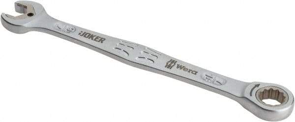 Wera - 7/16" 12 Point Combination Wrench - 6-5/8" OAL, Chrome Molybdenum Steel, Satin Finish - USA Tool & Supply
