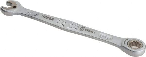 Wera - 3/8" 12 Point Combination Wrench - 6-23/64" OAL, Chrome Molybdenum Steel, Satin Finish - USA Tool & Supply