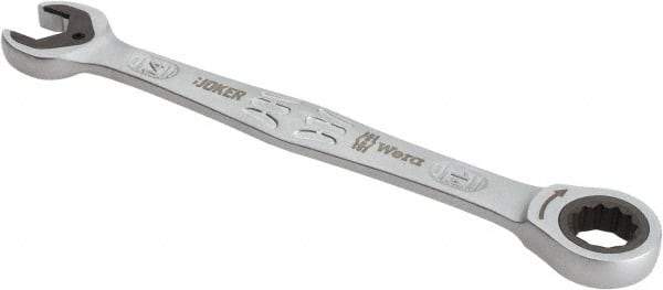 Wera - 14mm 12 Point Combination Wrench - 7-13/32" OAL, Chrome Molybdenum Steel, Satin Finish - USA Tool & Supply