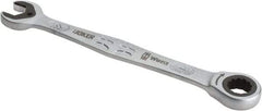 Wera - 12mm 12 Point Combination Wrench - 6-3/4" OAL, Chrome Molybdenum Steel, Satin Finish - USA Tool & Supply
