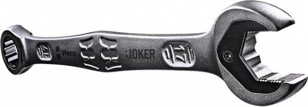 Wera - 10mm 12 Point Combination Wrench - 6-1/4" OAL, Chrome Molybdenum Steel, Satin Finish - USA Tool & Supply