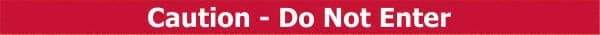 Tensator - 5" High x 90" Long x 2" Wide Barrier Replacement Cassette - Plastic, Black Powder Finish, Red, Use with Tensabarrier - USA Tool & Supply