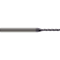 Harvey Tool - Ball End Mills; Mill Diameter (Inch): 1/64 ; Mill Diameter (Decimal Inch): 0.0150 ; Number of Flutes: 3 ; Length of Cut (Inch): 1/8 ; Length of Cut (Decimal Inch): 0.1250 ; Material: Solid Carbide - Exact Industrial Supply