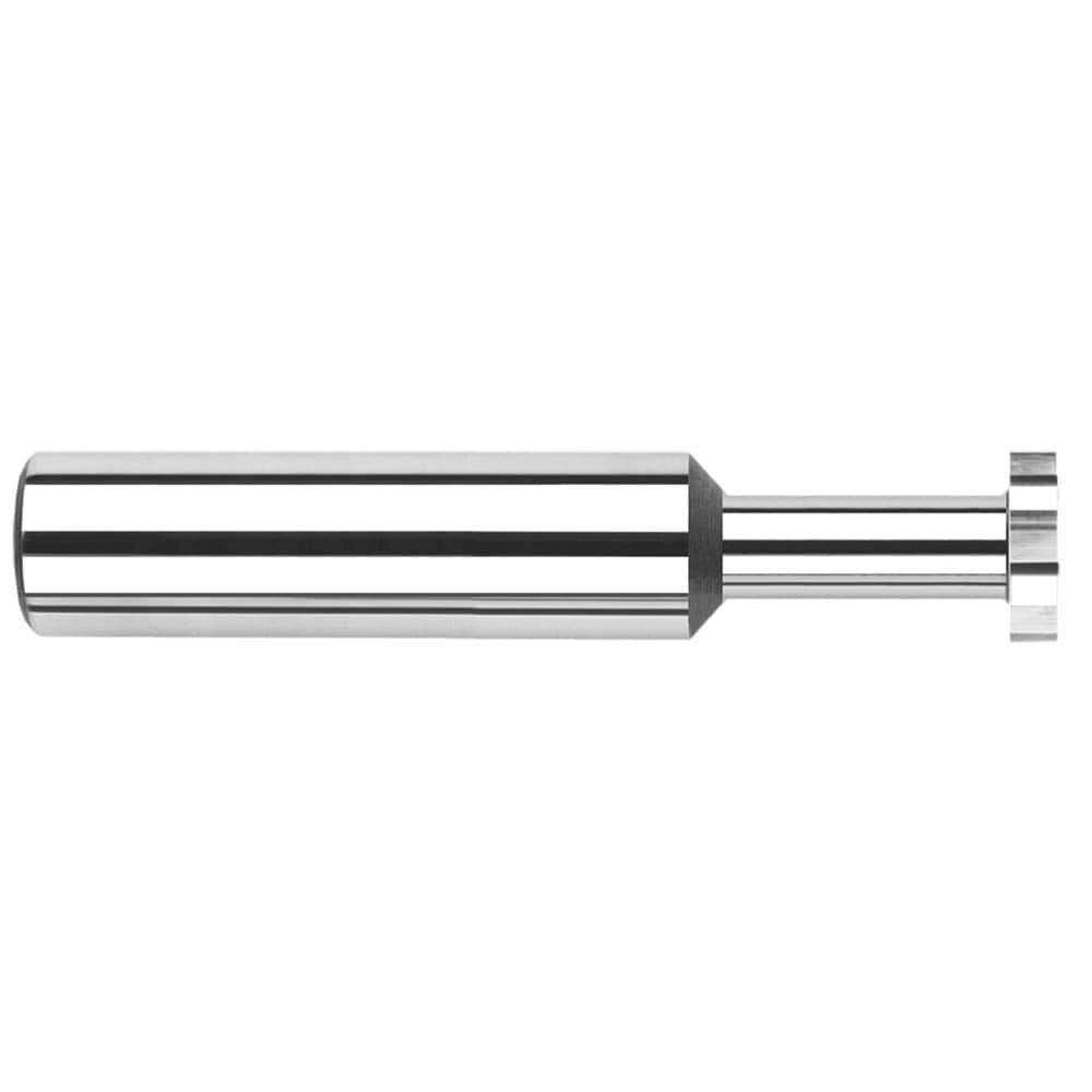 Harvey Tool - 3/16" Cut Diam, 3/32" Cut Width, 3/16" Shank, Straight-Tooth Woodruff Keyseat Cutter - Exact Industrial Supply