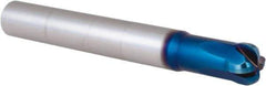 Accupro - 5/16", 4 Flute, Single End, Solid Carbide, 3/32" Corner Radius End Mill - 2-1/2" OAL, 0° Helix, Right Hand Flute, 0.13" LOC, Right Hand Cut, 5/8" Extended Reach - USA Tool & Supply