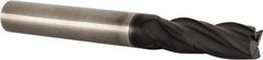Accupro - 5/16", 13/16" LOC, 5/16" Shank Diam, 2-1/2" OAL, 4 Flute, Solid Carbide Square End Mill - Single End, Diamond Finish, Spiral Flute, 30° Helix, Centercutting, Right Hand Cut, Right Hand Flute - USA Tool & Supply