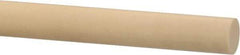 Made in USA - 2 Inch Diameter x 48 Inch Long, Kevlar and Nylon Rubber Rod - 16 psi Tensile Strength, 300°F - USA Tool & Supply