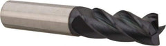 Accupro - 1", 4 Flute, Single End, Solid Carbide, 0.12" Corner Radius End Mill - 6" OAL, 37° Helix, Right Hand Flute, 2" LOC, Right Hand Cut - USA Tool & Supply