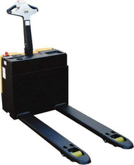 Vestil - 3,300 Lb Capacity, 7-51/64" Lift Electric Pallet Truck - 3.2" Min Lift Height, 47" Fork Length x 20" Fork Width, 28-1/4" Overall Width - USA Tool & Supply