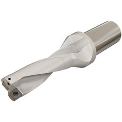 Iscar - 63mm Max Drill Depth, 3xD, 21mm Diam, Indexable Insert Drill - 2 Inserts, 25mm Shank Diam, Whistle Notch Shank - USA Tool & Supply