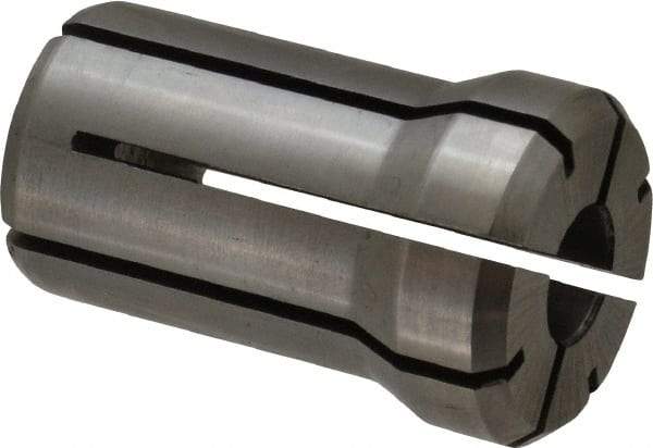 Parlec - 25/64 Inch, 3/8 to 25/64 Inch Collet Capacity, Series DA180 Double Angle Collet - 1.639 Inch Overall Length, 1.025 Inch Overall Diameter - Exact Industrial Supply