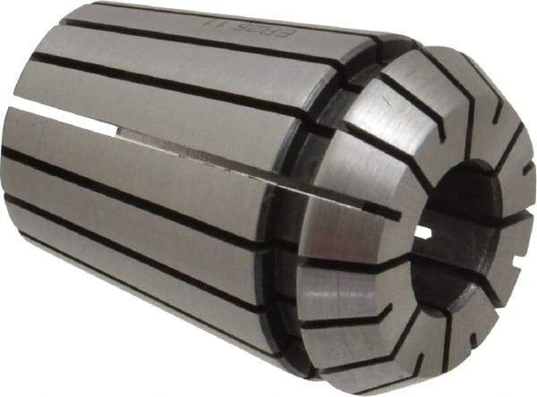 Parlec - 10 to 11mm ER25 Collet - 1.338" OAL, 1.023" Overall Diam - Exact Industrial Supply