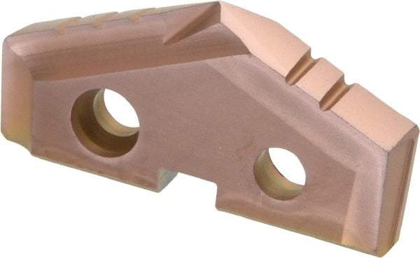Allied Machine and Engineering - 1-9/32" Diam x 3/16" Thick, Seat Code 2, 132° Included Angle Spade Drill Insert - AM200 Coated, Cobalt, Grade Super Cobalt, Series GEN2 T-A - USA Tool & Supply